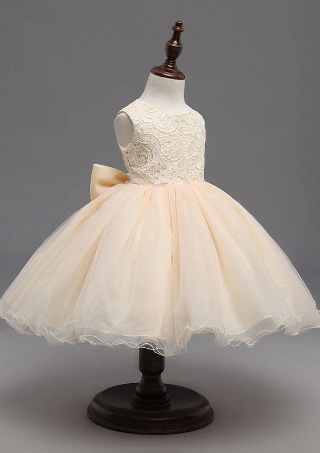 Charming Organza Flower Girl Dresses With Bowknot