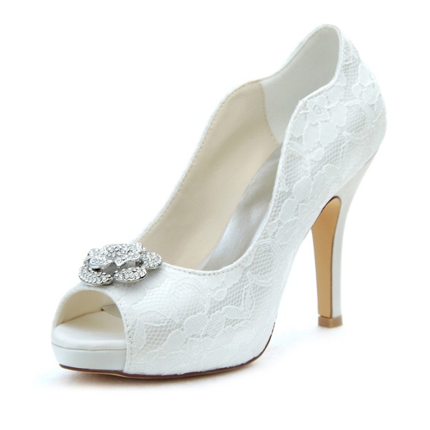 Escarpins Bionda Castana | Talons Hauts Dentelle Noire | Taille 40 | Occasion