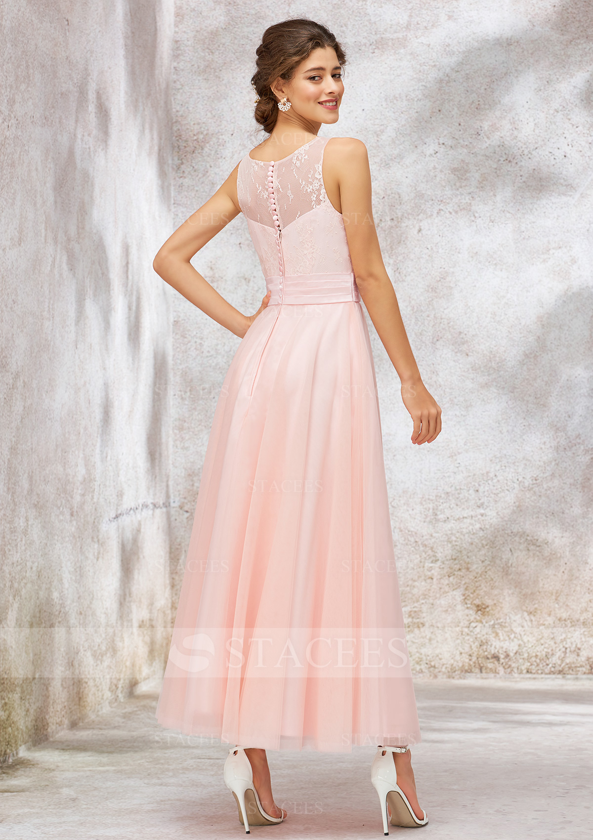 prom dresses off shoulder Ladivine OC012 - Off Shoulder Satin Long Prom Dress 8 / English Violet-