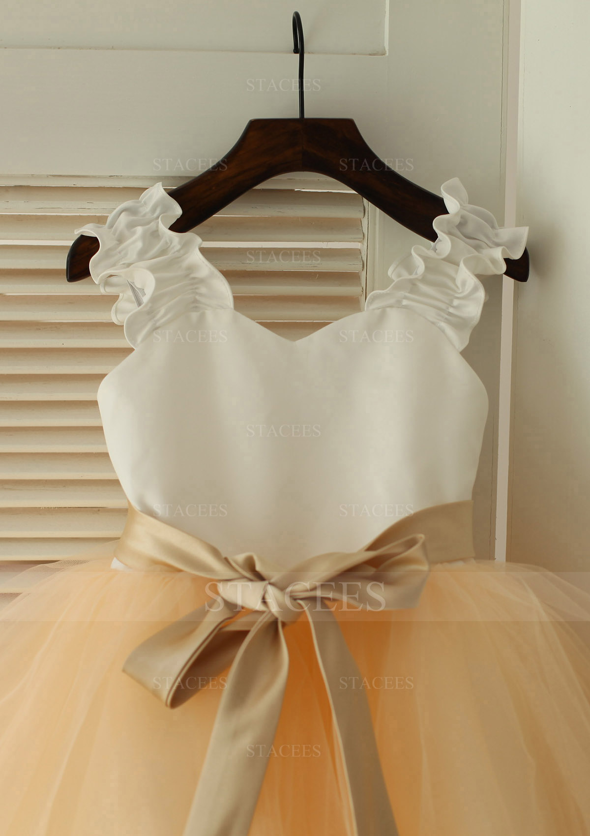 slim fit dress slacks Short Princess Jewel Neck Wedding First Communion Pageant Flower Girl Dresses main image 1