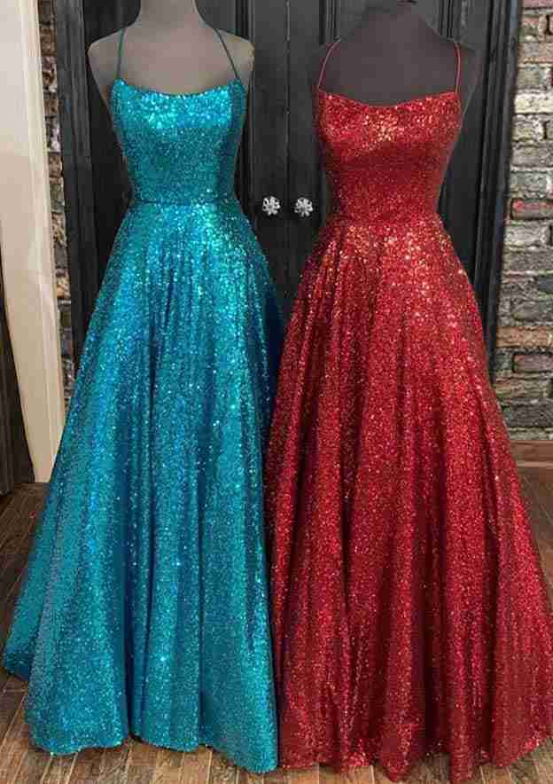 A-Line/Elegant Long Sleeves Lace Floor-Length Bateau Ruffles Prom Dresses main image 0