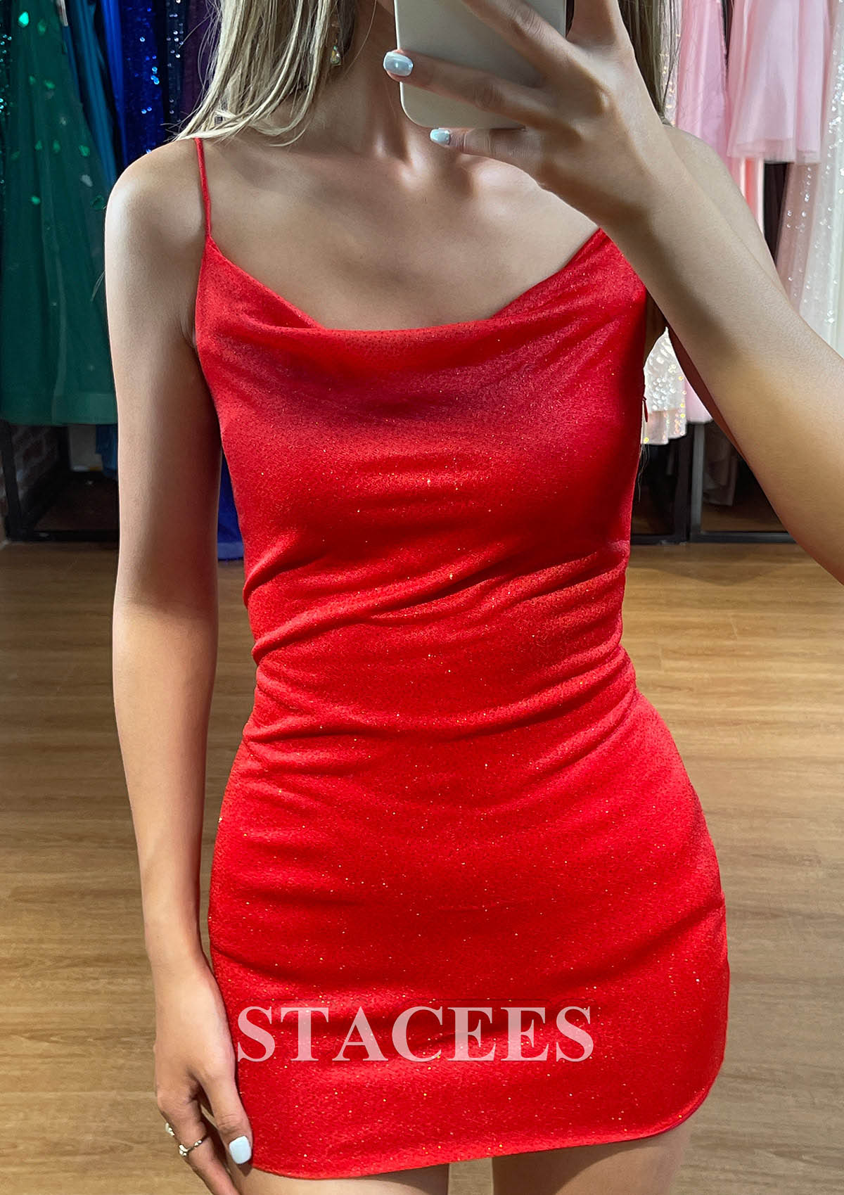 Sheath/Column Sleeveless Short/Mini Homecoming Dresses