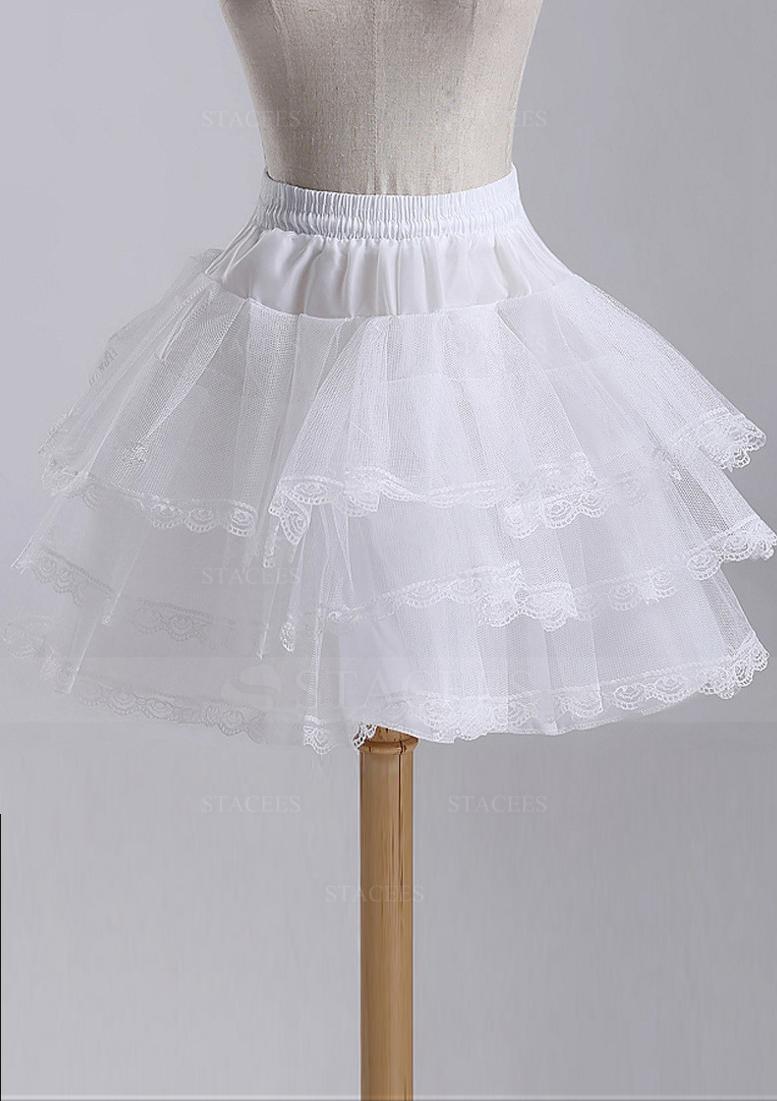Jupon Ajustable Pour Fille - Court, Respirant, Pour Robe Princesse, Cosplay, Cérémonie