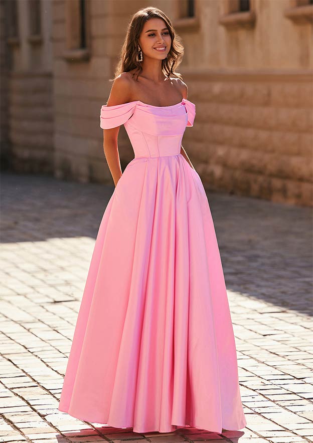 slim fit dress slacks Unique Royal Blue Off-The-Shoulder Sequins Prom Dress with Slit main image 0
