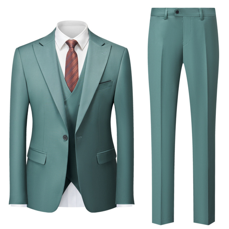 Peak Lapel 3 Piece Single Breasted Men's Prom Suit