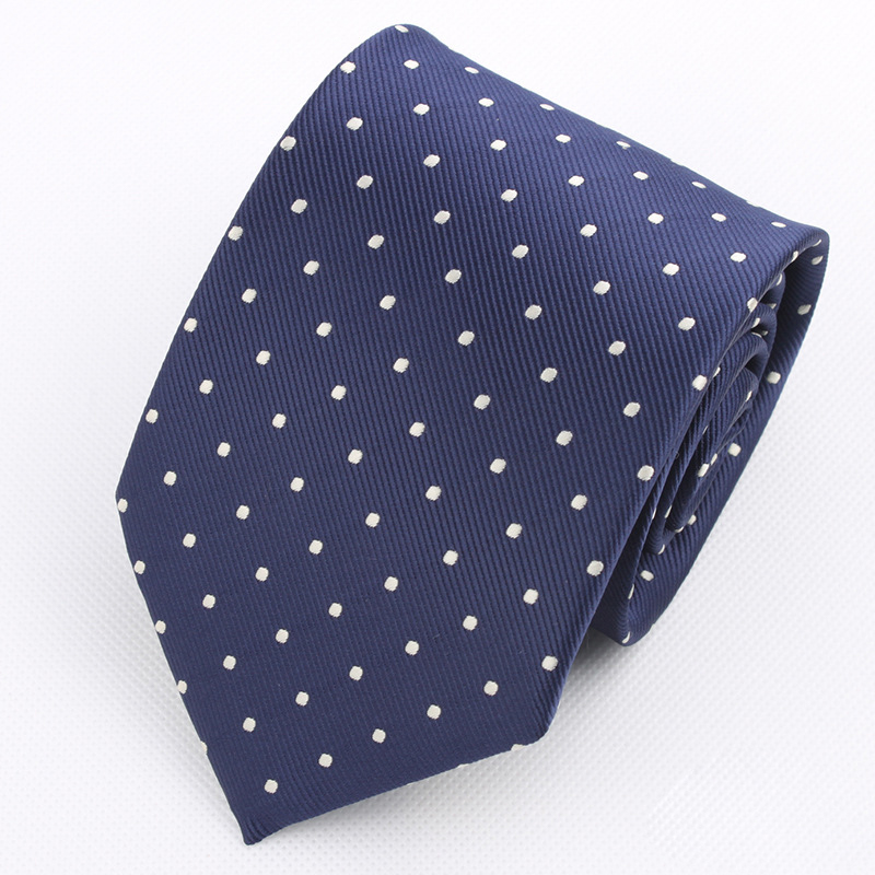 Classic Men's Polyester Polka Dot Tie