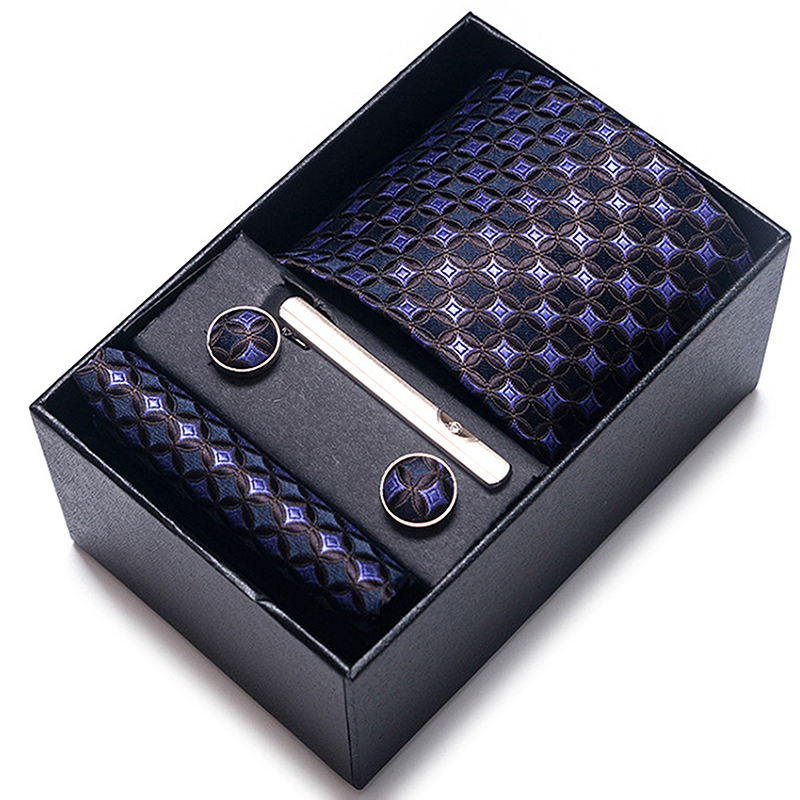 Men’s 4-Piece Patterned Polyester Tie Set