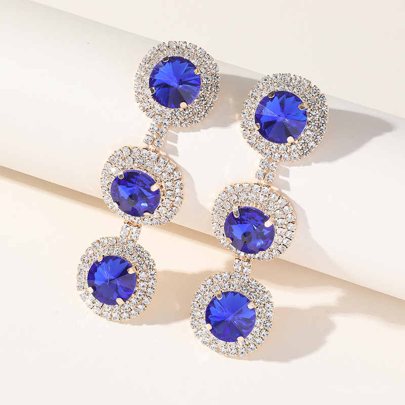 Exquisite Attractive Women's Alloy Earrings with Rhinestone