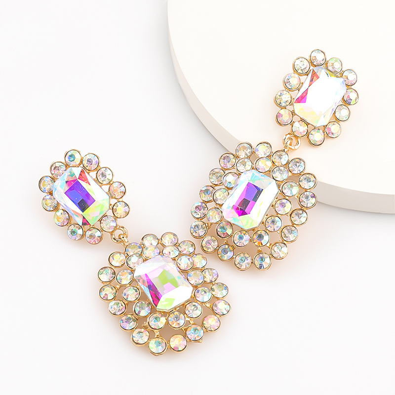 Charming Fashionable Women's Alloy Earrings with Rhinestone