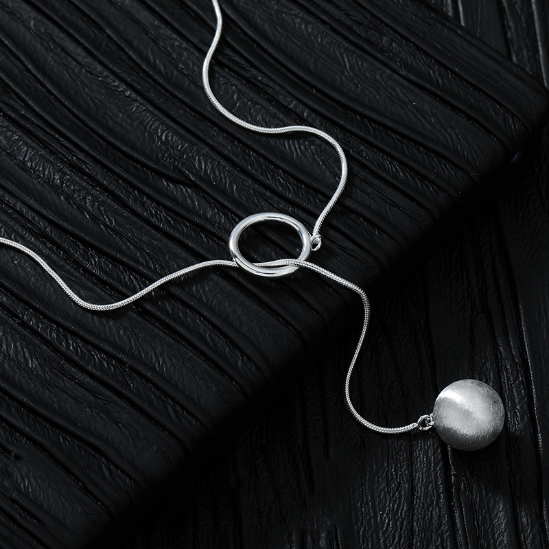 Simple Romantic Female Silver Plated Necklace