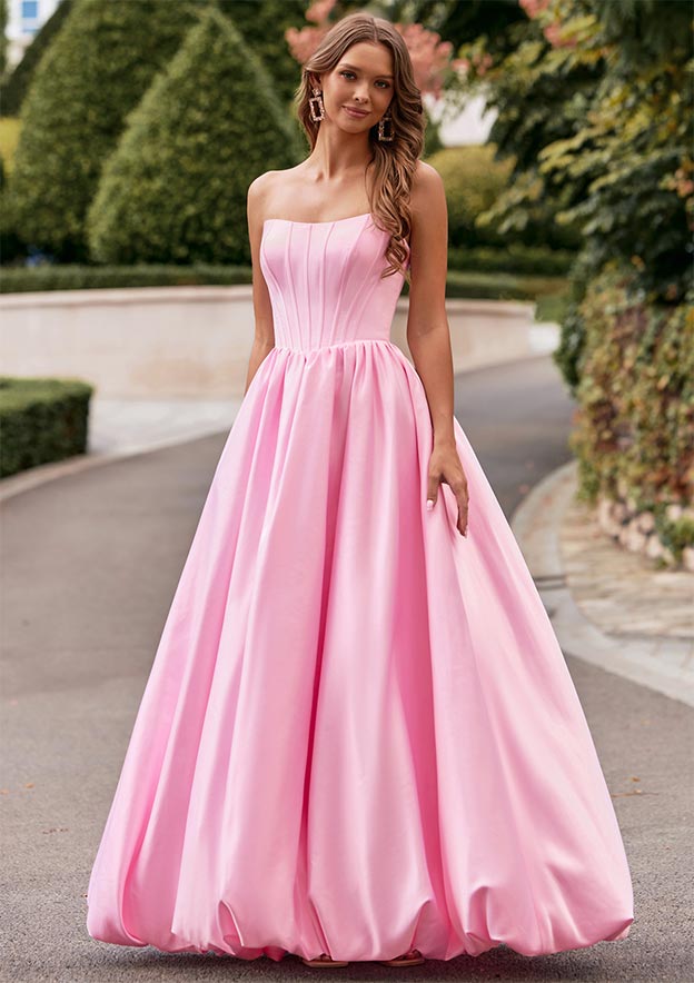 open lace back dress Ashley Lauren 11984 Size 0 Black/Hot Pink Satin V Neck A Line Prom Dress Tulle Draped Ballgown Pageant Gown